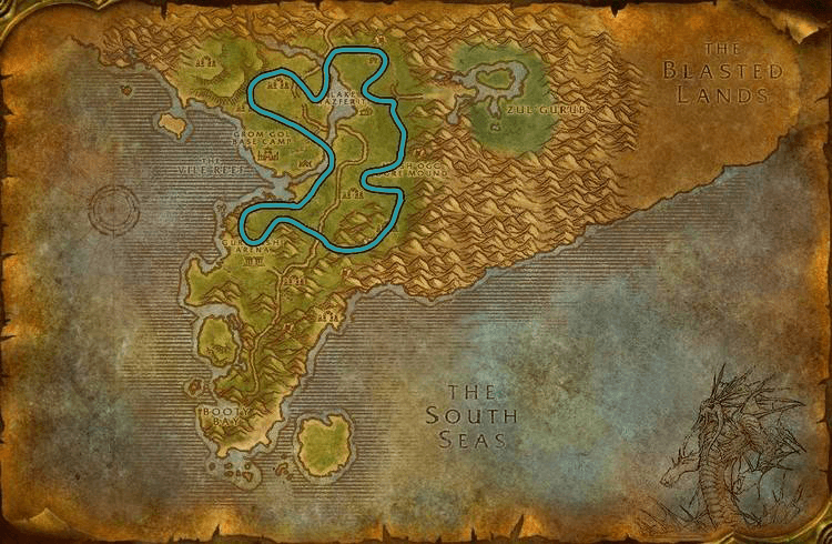 WoW Classic Stranglethorn Vale Herbalism Leveling Route