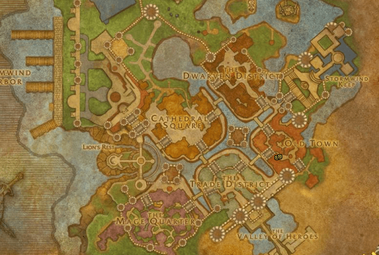WoW Classic Stormwind Skining Trainer Location