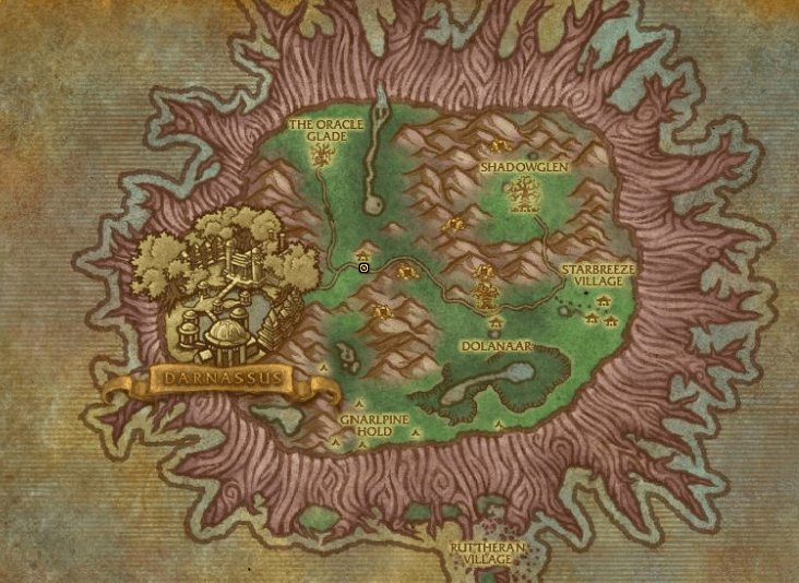 WoW Classic Teldrasil Skining Trainer Location