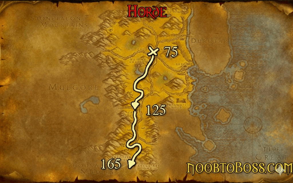 The Barrens Skining Route Map