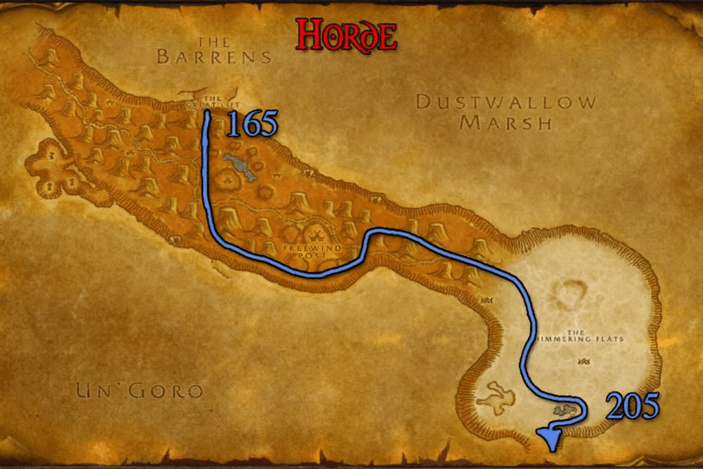 Thousand Needles Skining Route Map