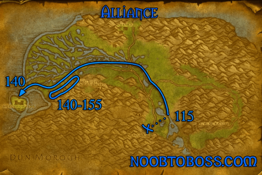 Wetlands Skining Route Map