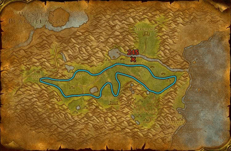 WoW Classic Hinterlands Herbalism Leveling Route