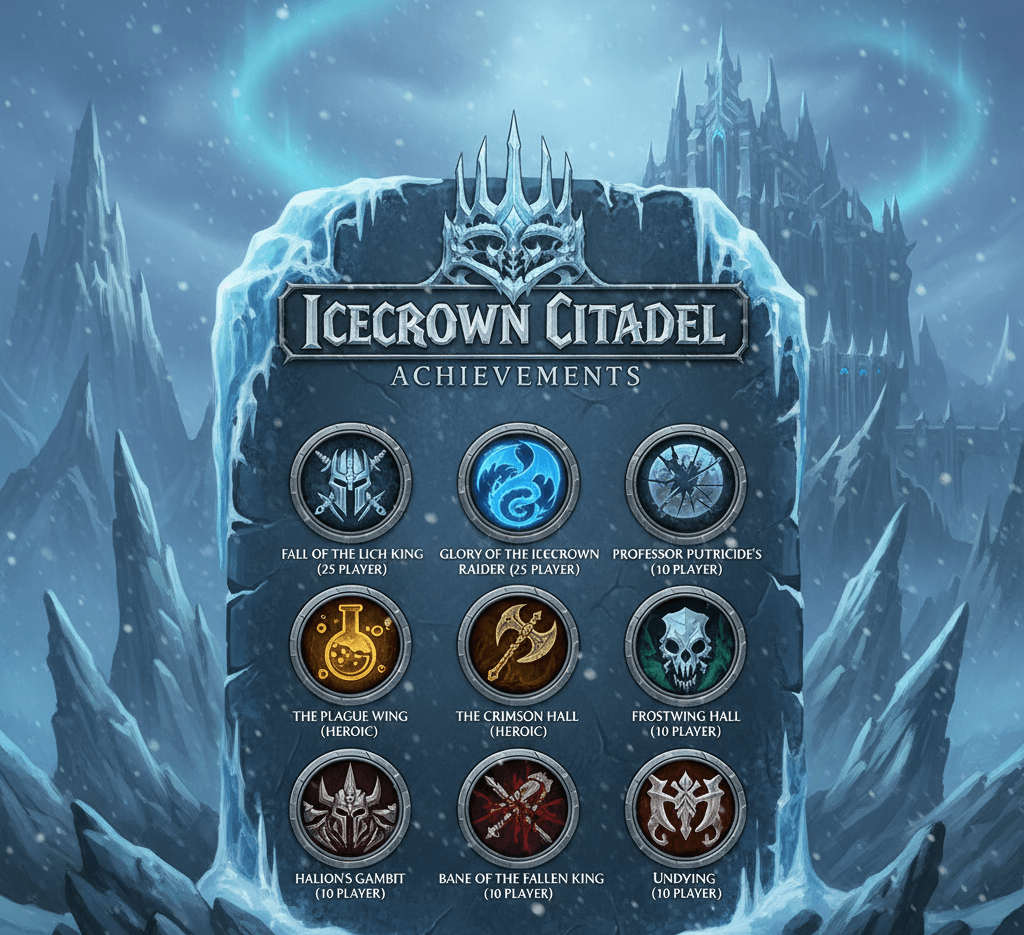 Icecrown Citadel Achieveemnts Guide
