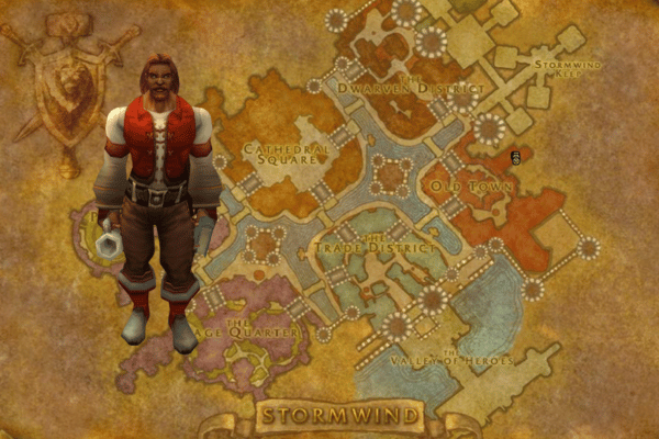 Kendor Kabonka Location on Stormwind City