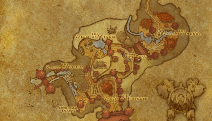 WoW Classic Orgrimmar Skining Trainer Location
