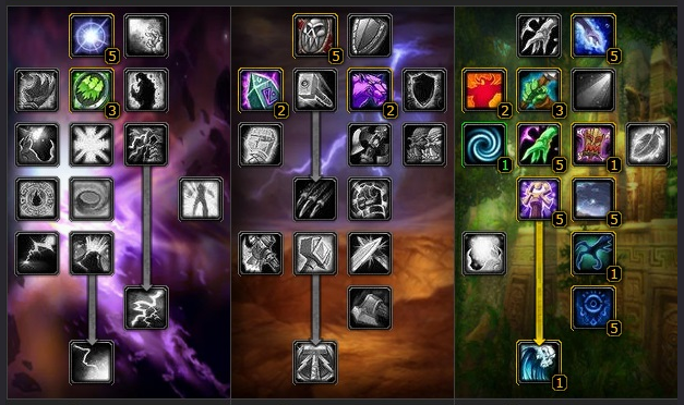 WoW Classic Restoration Shaman PvP Talent Tree Calculator Build