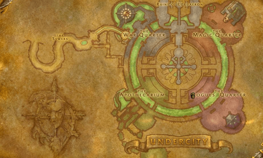 WoW Classic Undercity Skining Trainer Location