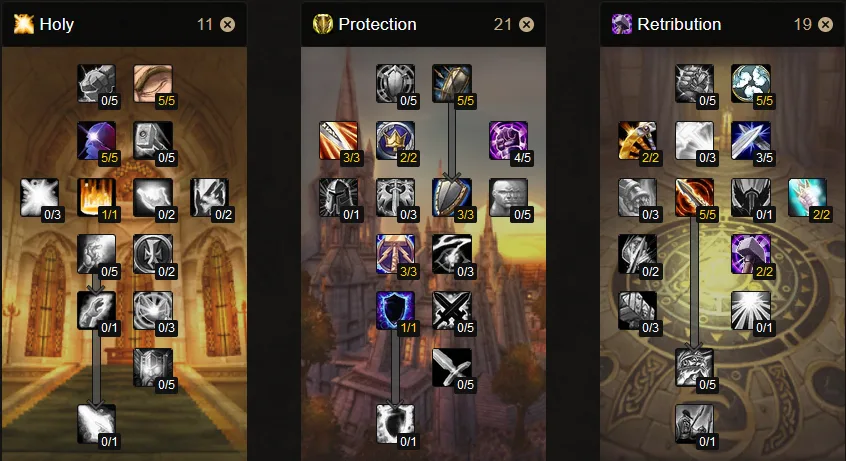 WoW Classic Paladin Aoe Grinding Talent Tree Builds