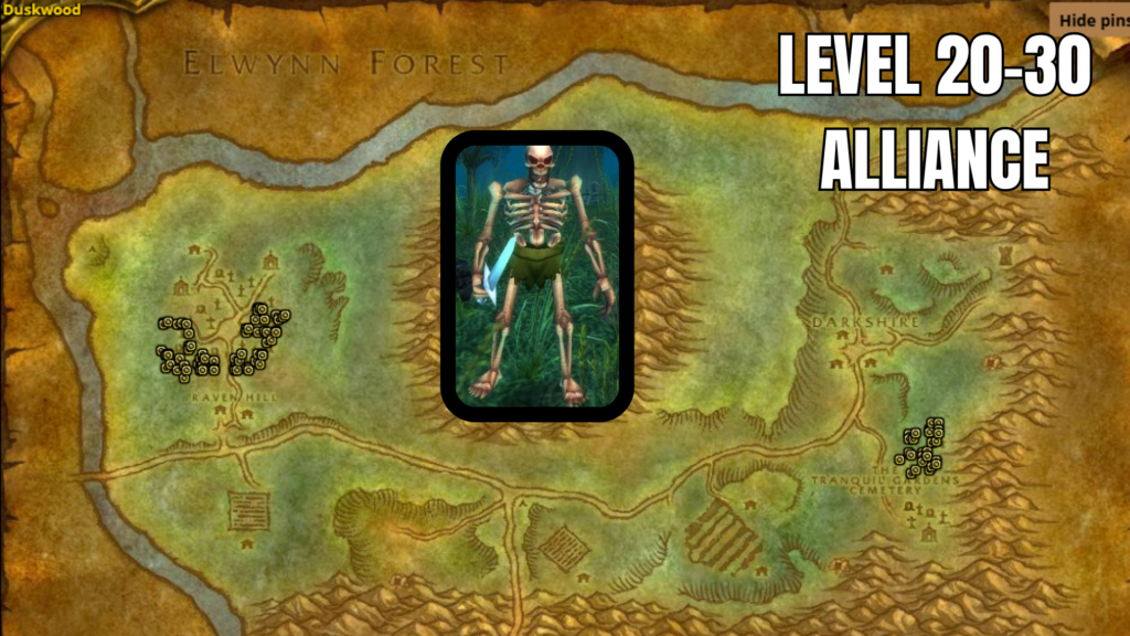 Duskwood Aoe Leveling Spots and Farming for mages