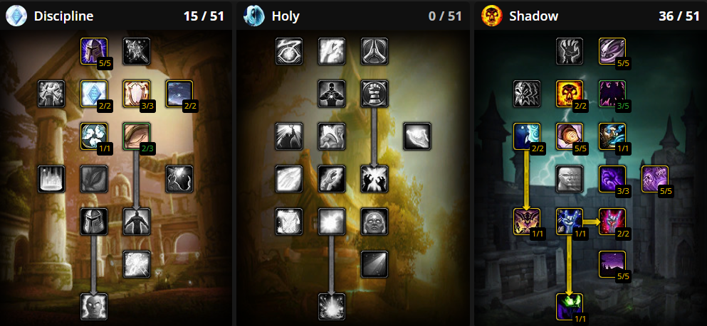 PvP Shadow Priest Talent Tree