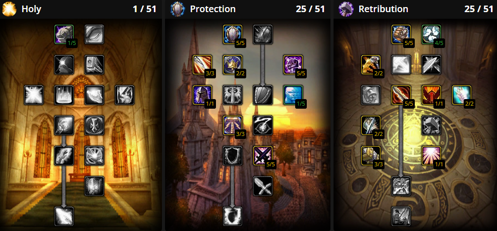 wow classic reckoning paladin talent builds