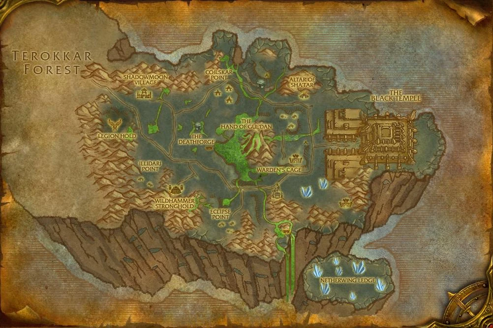 tbc shadowmoon valley map