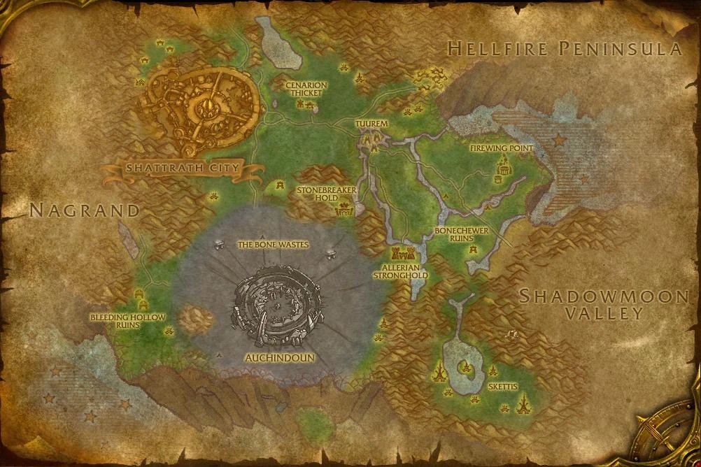 terokkar forest map tbc