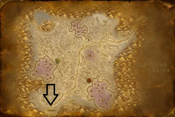 Ruins of Ahn'Qiraj entrance location