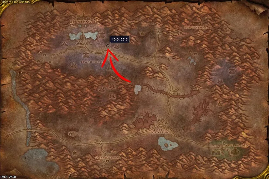 Naxxramas Entrance Location