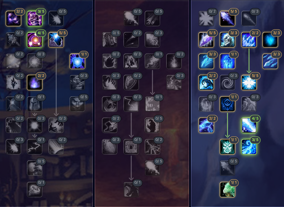 tbc classic deep frost mage pvp talent tree