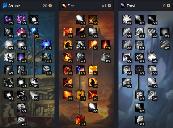 tbc classic deep fire talent builds